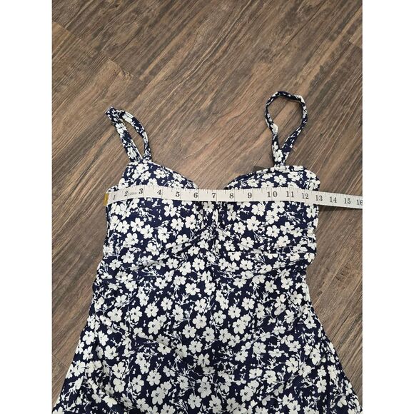 Shore Shapes Navy Floral Swim Dress Size 10 NWT $85 Active Control - Picture 8 of 11
